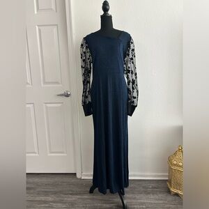 SUPER STRETCHY Sparkly Navy Form Fitting Dress